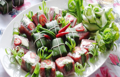 nem chua bình định cách ăn