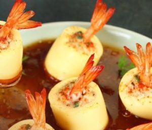 dậu hũ cuộn tôm