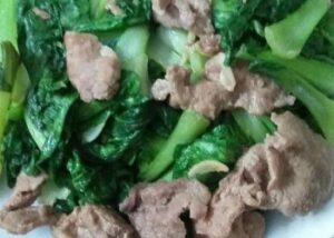 hướng dẫn làm món thịt heo xào rau cải