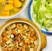 tôm kho chả lụa
