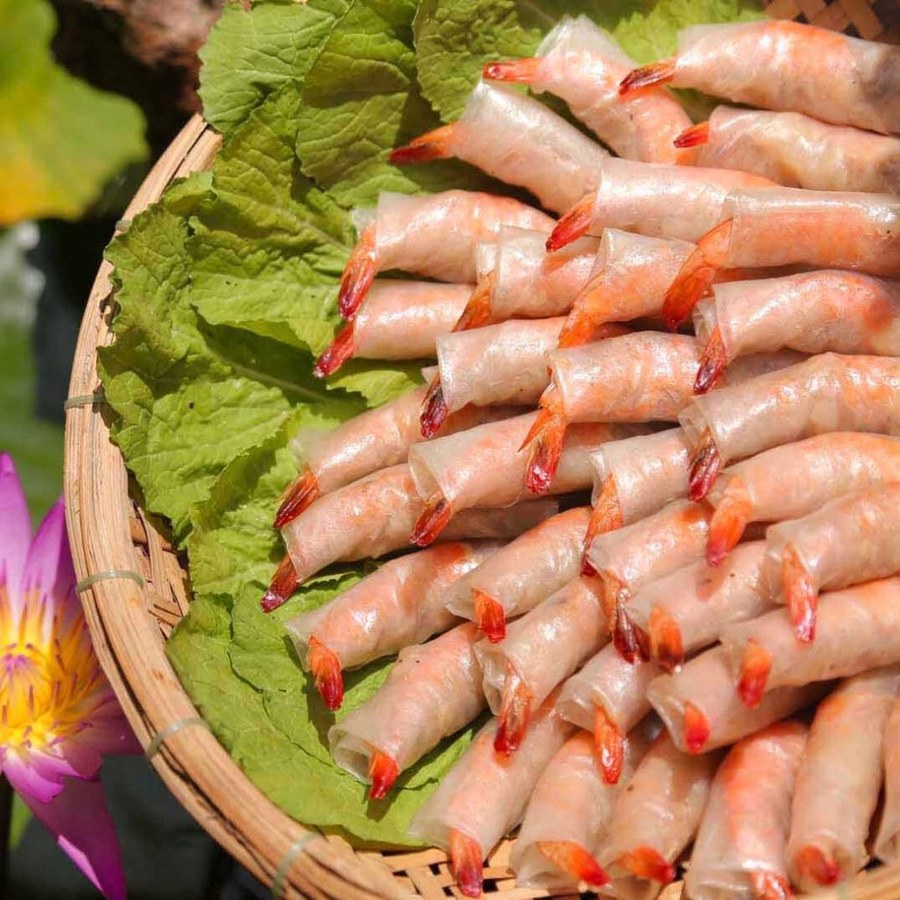 Cách làm chả ram tôm đất Bình Định